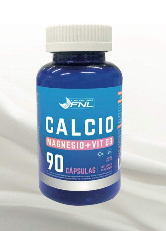Calcio + Vitamina D + Magnesio- 90 cápsulas ( 1 mes)